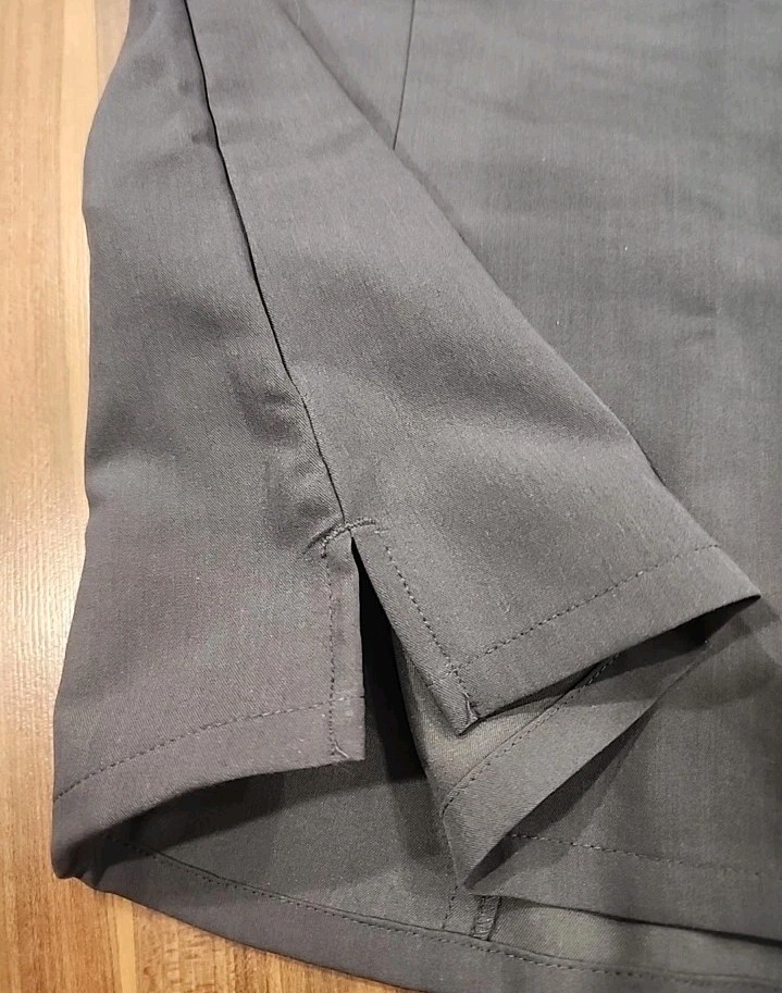 NWT! DR.WOOF SCRUB TOP SOLID GRAY SIZE SMALL STRETCH RAYON