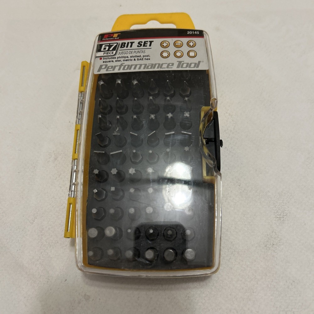 PERFORMANCE TOOL 67 PIECE BIT SET WILMAR 20145