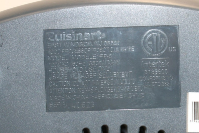 Cuisinart Food Processor Model FP-8 Motor Base Replacement Tested and Working