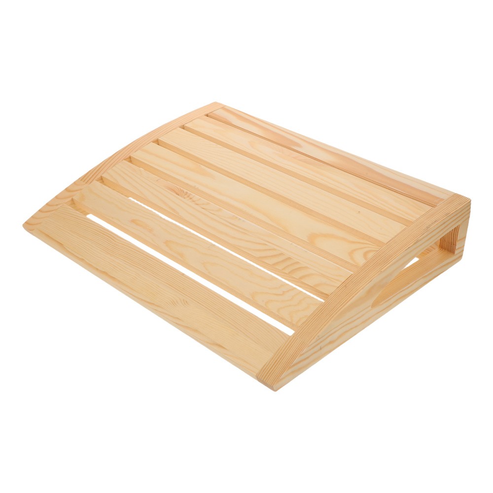 Sauna Neck Pillow: Solid Wood Headrest For Sweat Steaming Room, Solid Wood