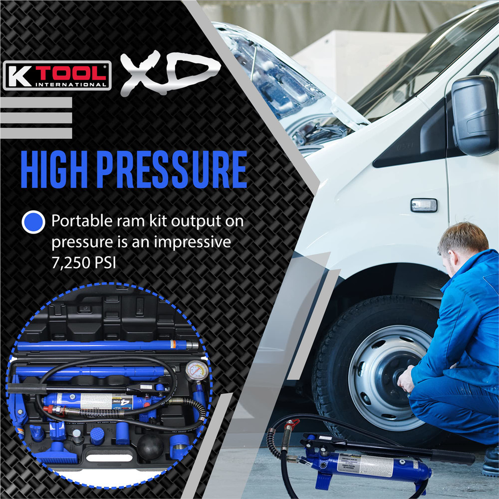 K Tool International Portable Ram Kit 4 Ton