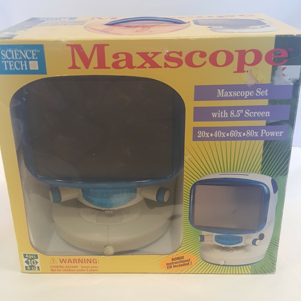 SCIENCE TECH MAXSCOPE with 8.5" screen 72 pieces
