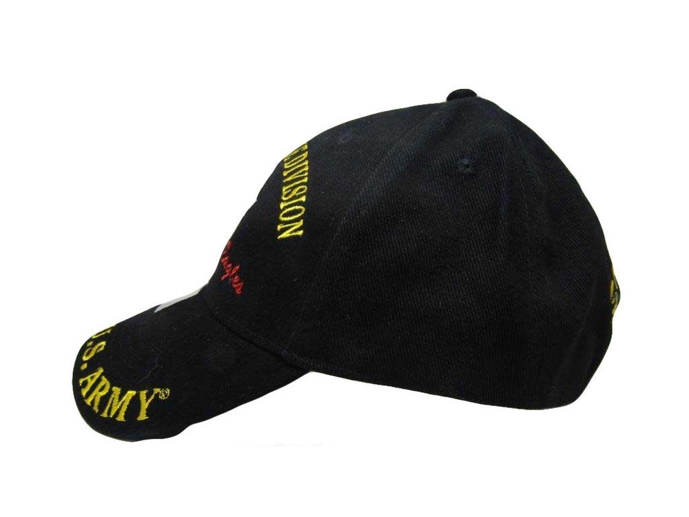 US Army Hat 101st Airborne Division Black Adjustable Cap