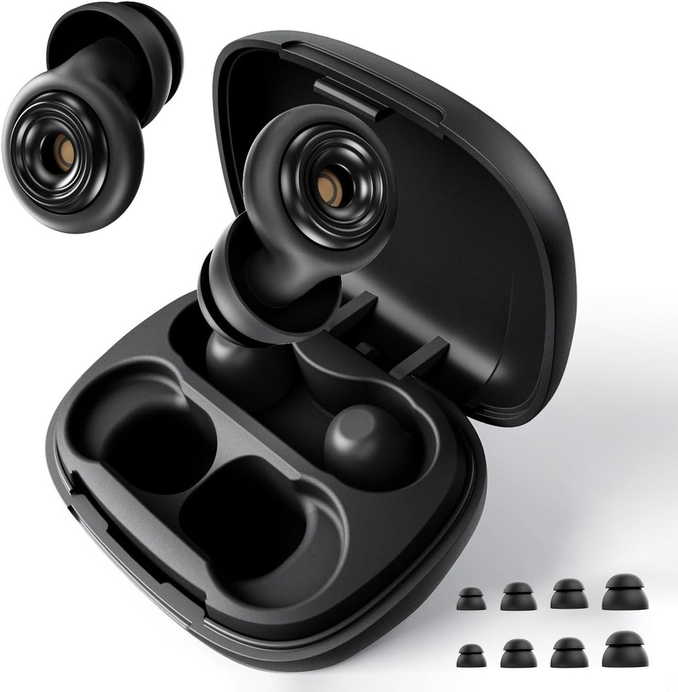 Ear Plugs for Sleeping 45dB Reusable Noise Cancelling Ear Plugs with 8 Eartips
