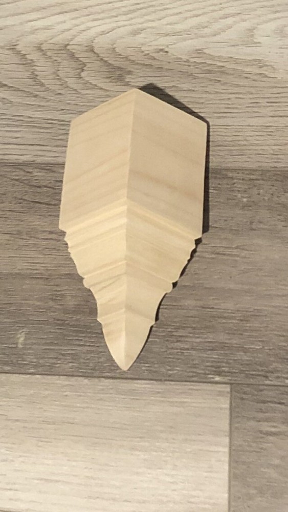 Crown Molding Corners Bare Pine For 3 5/8” Transition Inside Blocks