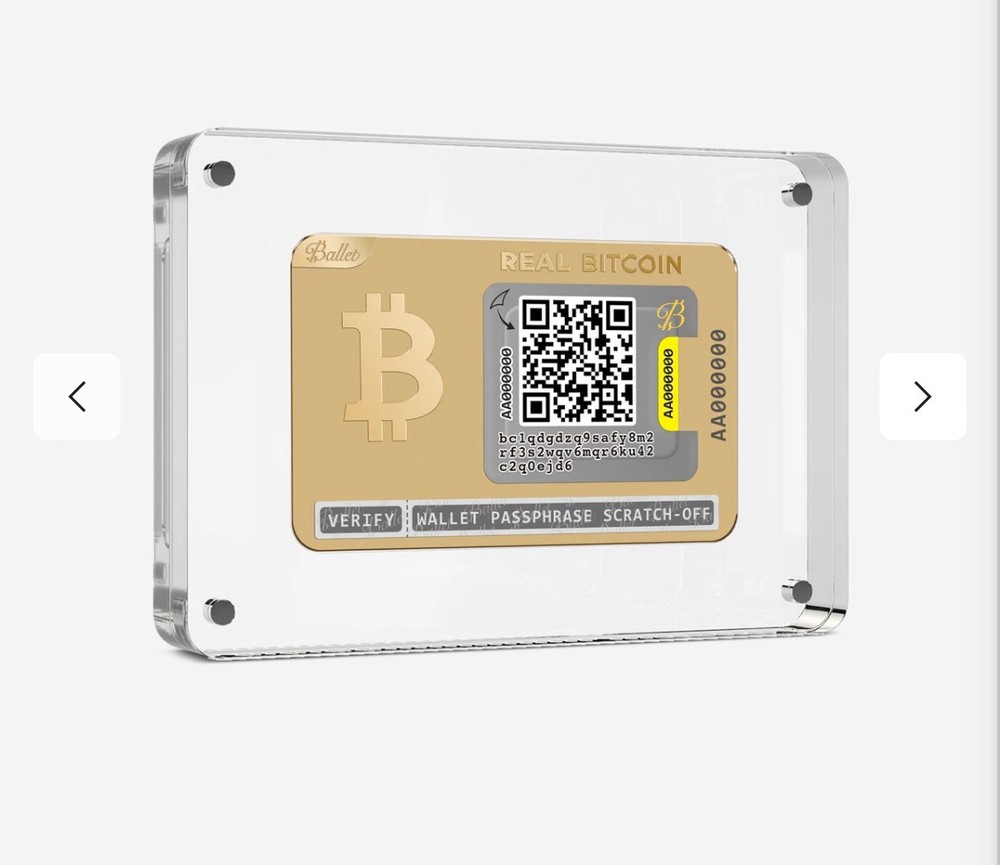 Ballet 24K Gold Cryptocurrency Card