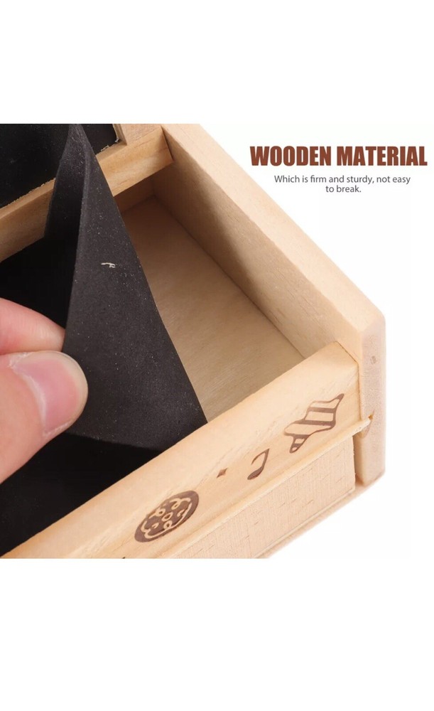 It Pencil Case for Girls Wooden Box Practical Multi-functional