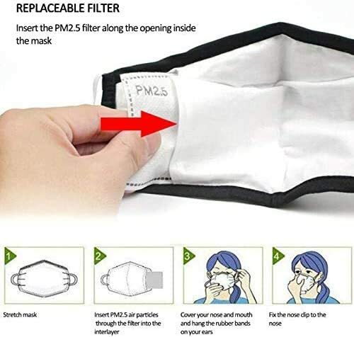 PM2.5 5 Layer Carbon Face Super Fresh Air Mask Filter Replacements