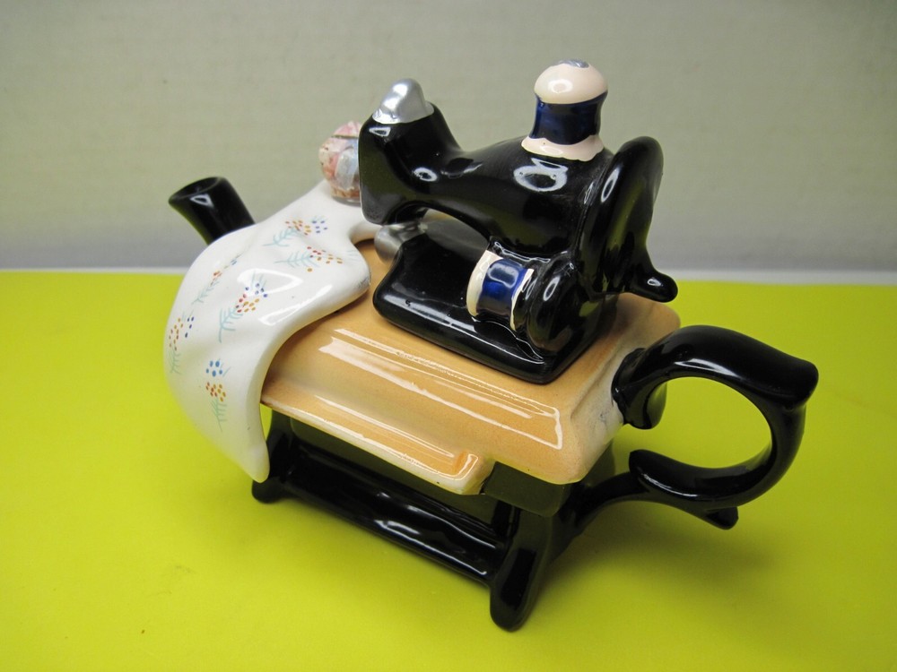 Old Ceramic GiftCo Creamer - Sewing Machine