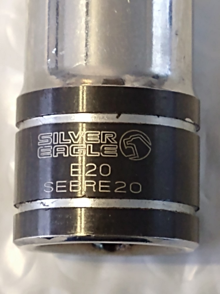 MATCO TOOLS "SILVER EAGLE" SEBRE20, 1/2" DRIVE, E20 INVERTED TORX SOCKET.
