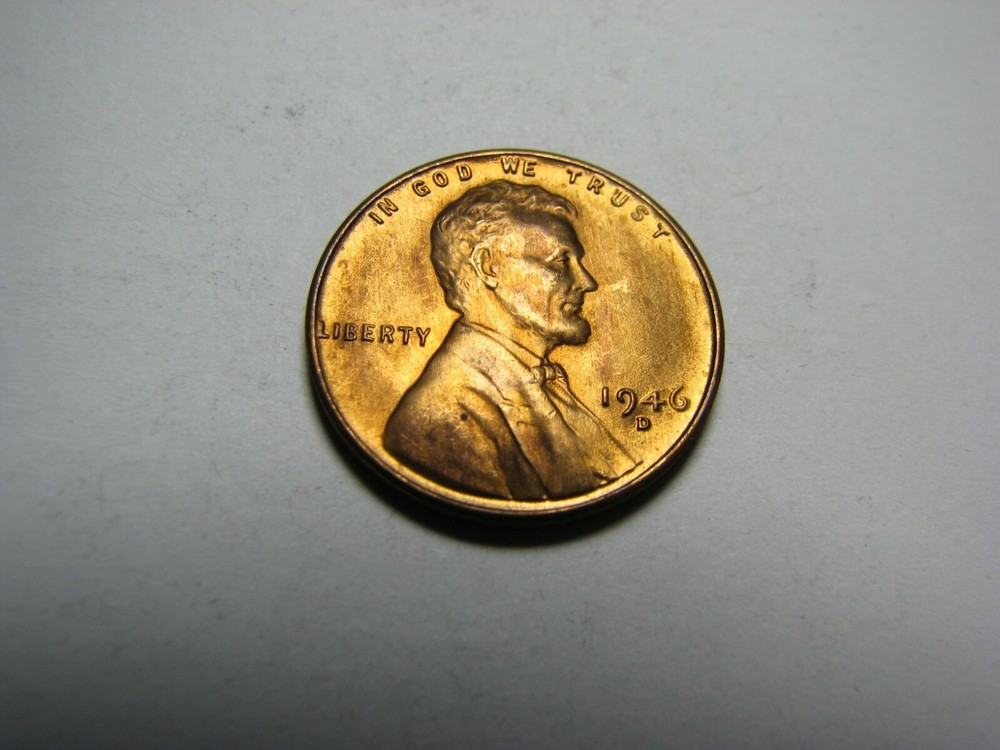 1946-D Lincoln Wheat Cent About Uncirculated