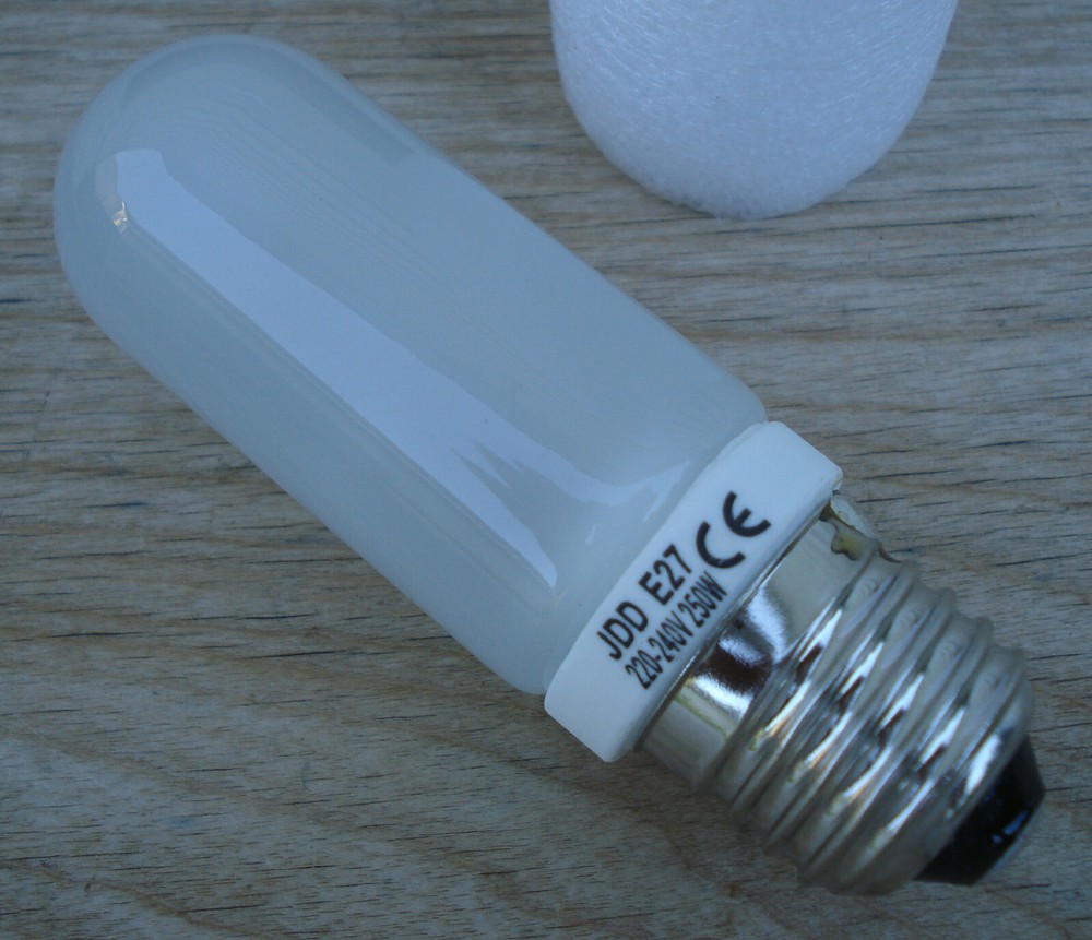 100 Pack Halogen JDD Light 250W 240V Photo Studio Strobe E27 Lamp Bulb