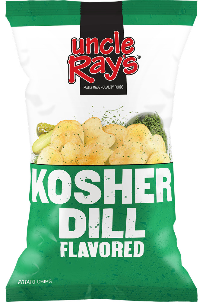 Uncle Ray's Dill Pickle Chips, 2.29 oz (Pack of 12)