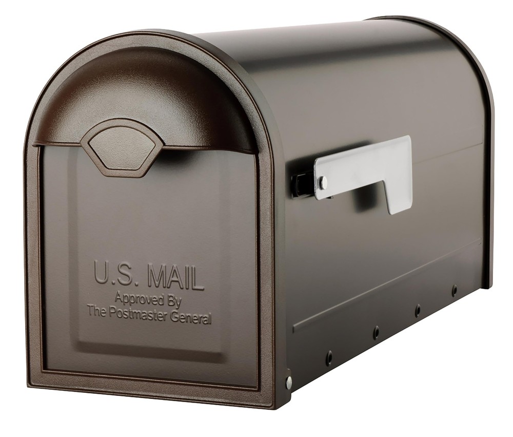 8830RZ-10 Winston Post Mount Mailbox, Rubbed Bronze