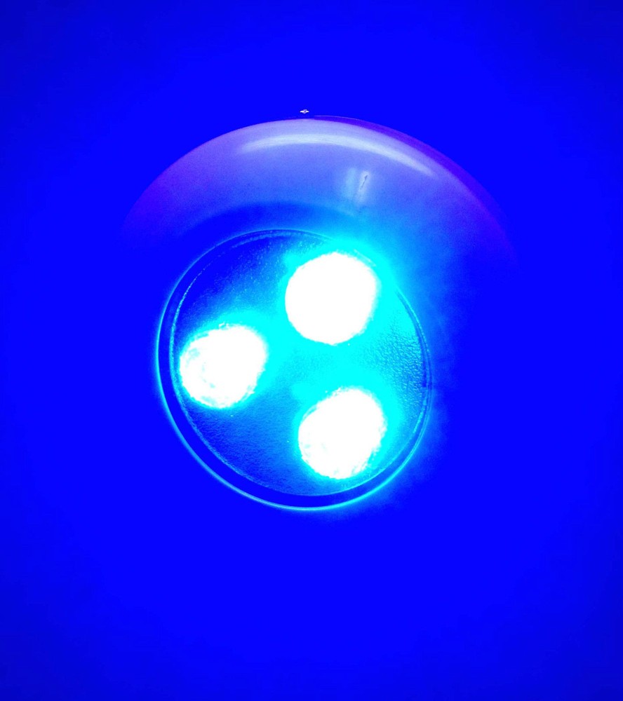 Ultra Bright Cool White LED Marine Polymer Underwater Light Surface Mount