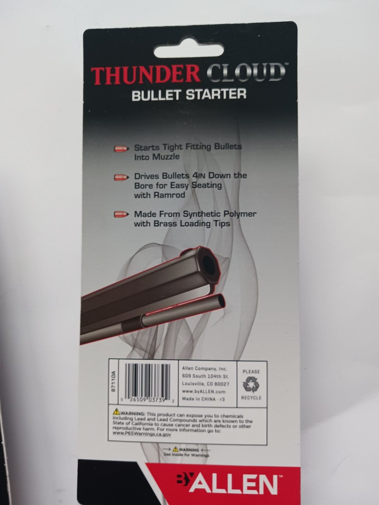 Allen Thunder Cloud Bullet Starter for Muzzleloader Hunting Shooting 87110A