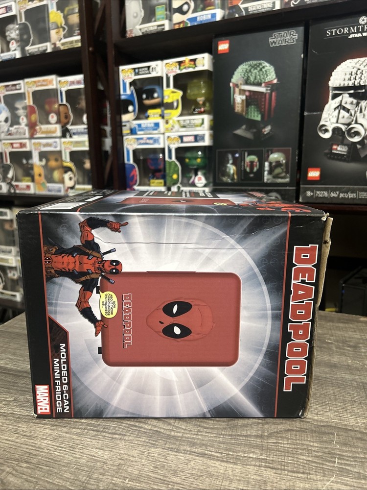 Marvel Deadpool Mini Fridge 6-Can 4L Capacity Sealed Never Opened