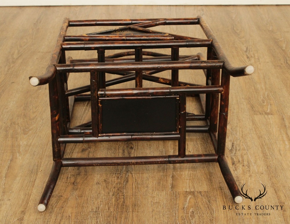 Vintage Bamboo Magazine Rack