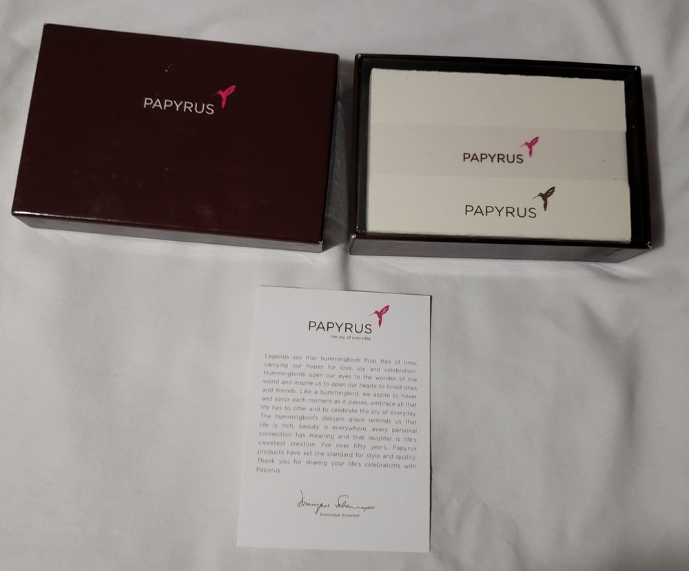 NIB Papyrus Parchment 100 Sheets Stationery Ivory