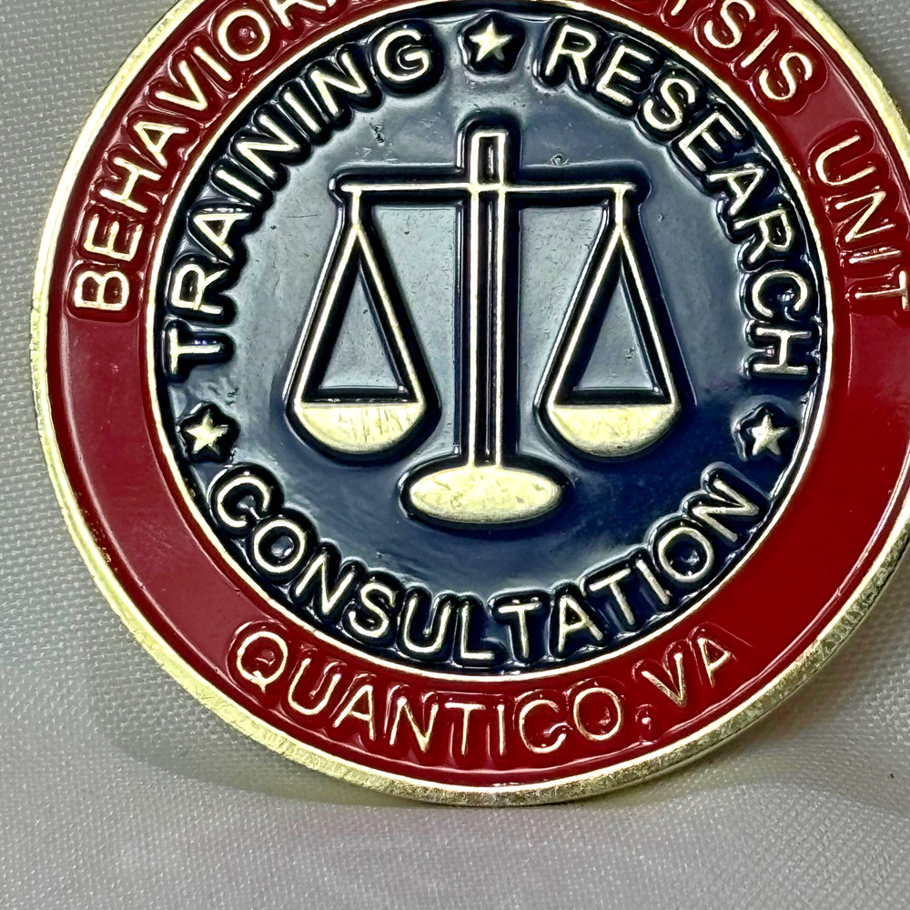 FBI Behavioral Analysis Unit Challenge Coin Quantico VA