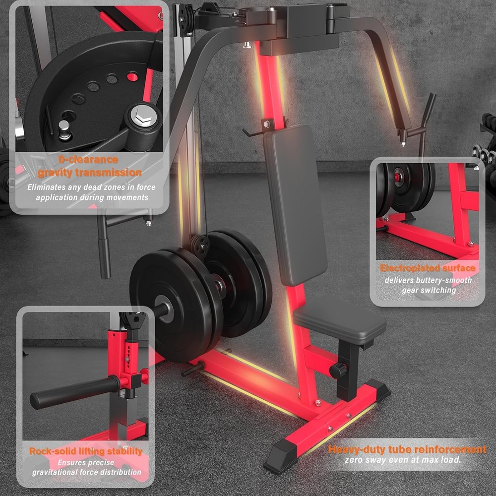 Chest Fly Machine, PEC Deck Fly and Reverse Delt Machine, 450lbs Adjustable