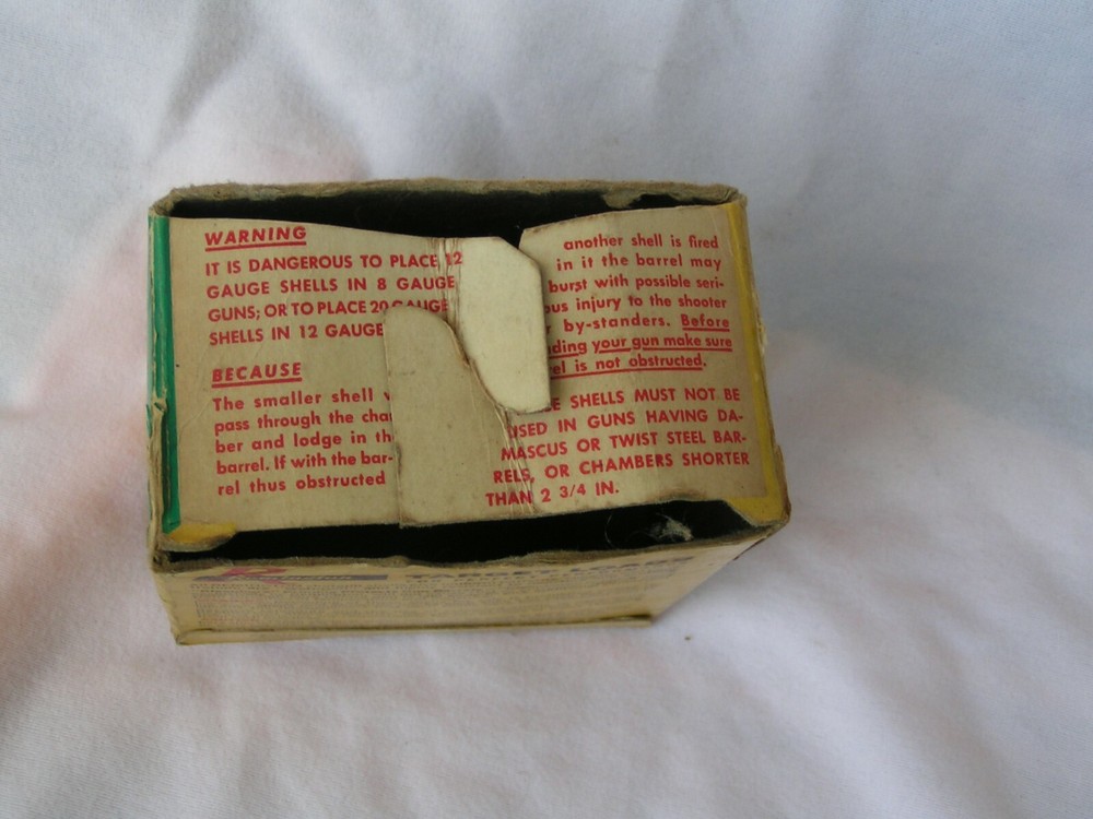 VINTAGE Remington Target Load 12 Ga Empty Shell Box