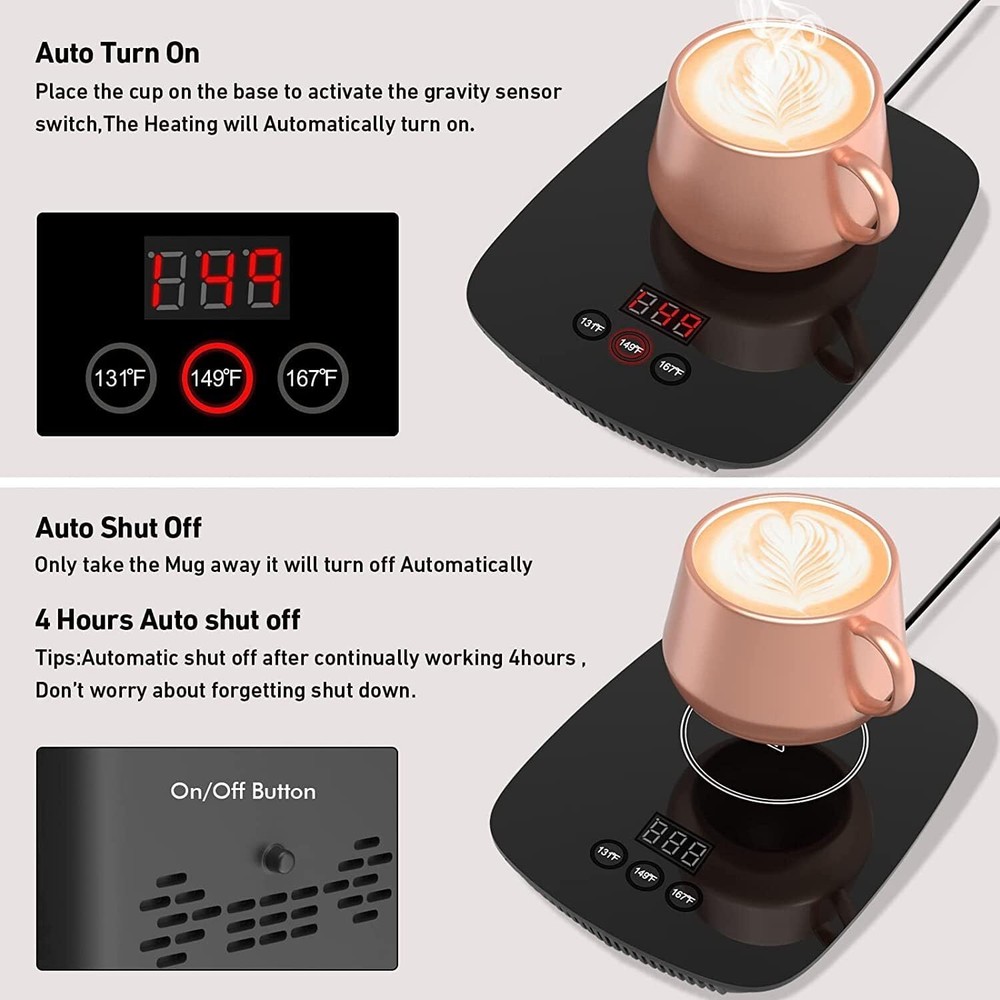 Coffee Mug Warmer for Desk with Heating Function 25 Watt Electric Beverage Warme