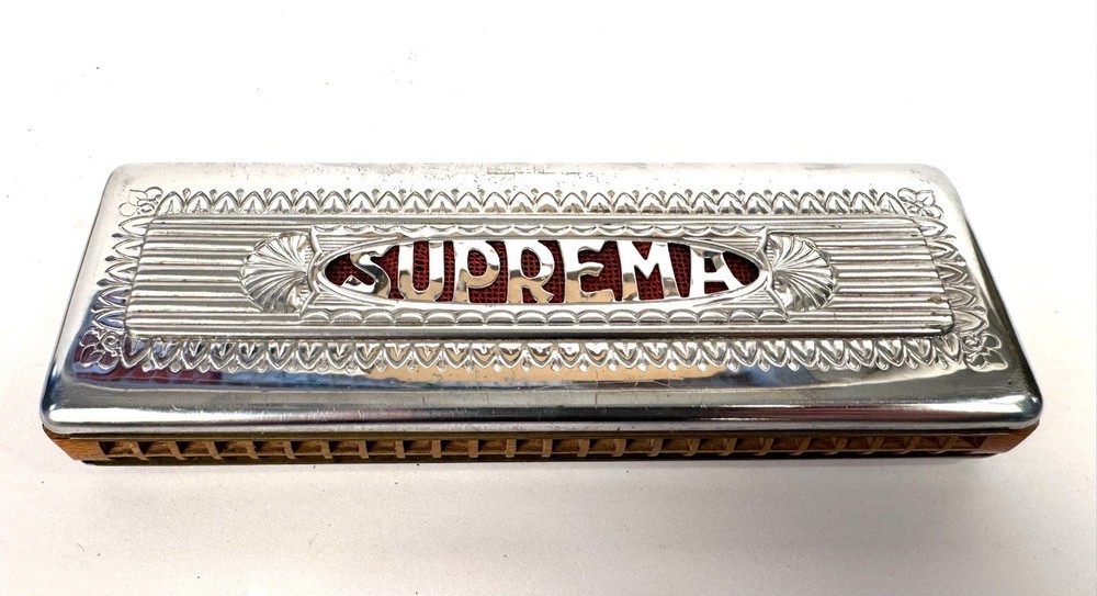 Vintage SUPREMA Harmonica with original Box!