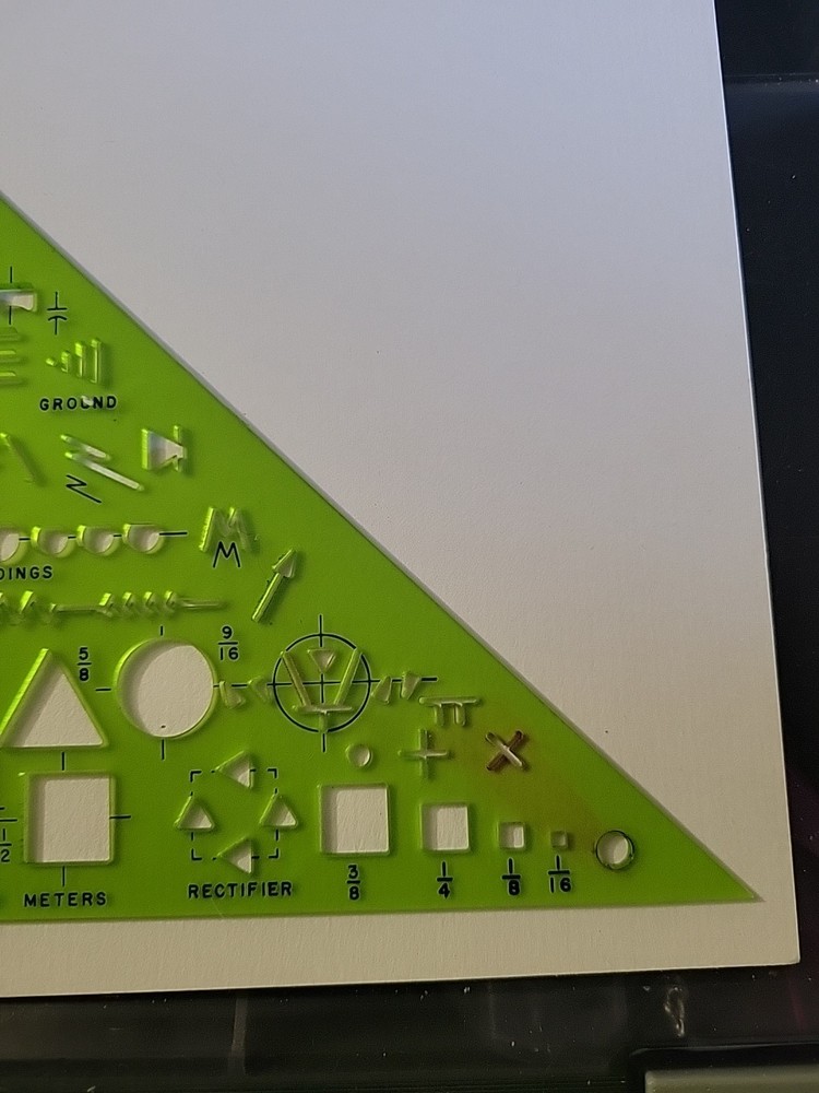Berol Rapidesign Template - Electromaster - R-375