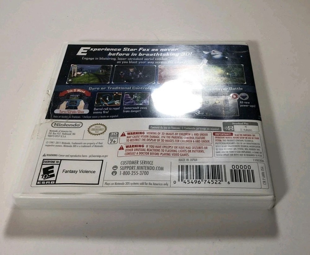 CASE ONLY NO GAME: Star Fox 64 (Nintendo 3DS) PLEASE READ