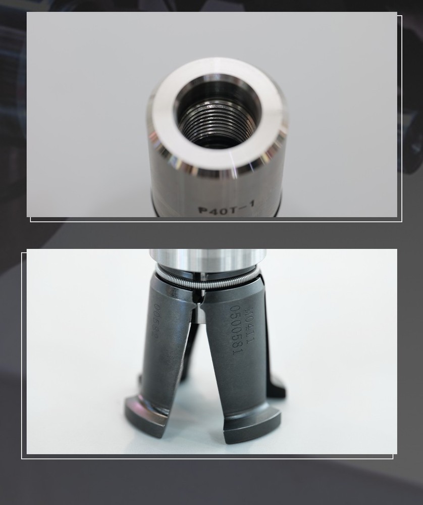 ISO20-OTT Internal Thread Spindle Pull Claw Spindle Gripper 4 Petal Chrome