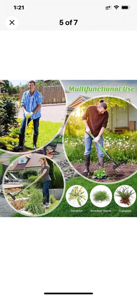 Weeder Puller Tool Stand Up Weed Tool with Long Handle Garden Weed Remover Tool