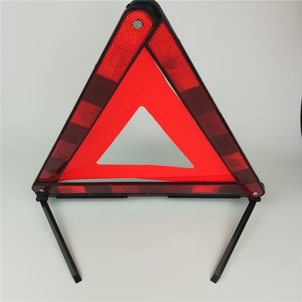 Reflective Triangle Warning Sign Car Hazard Road Emergency Breakdown Board Red
