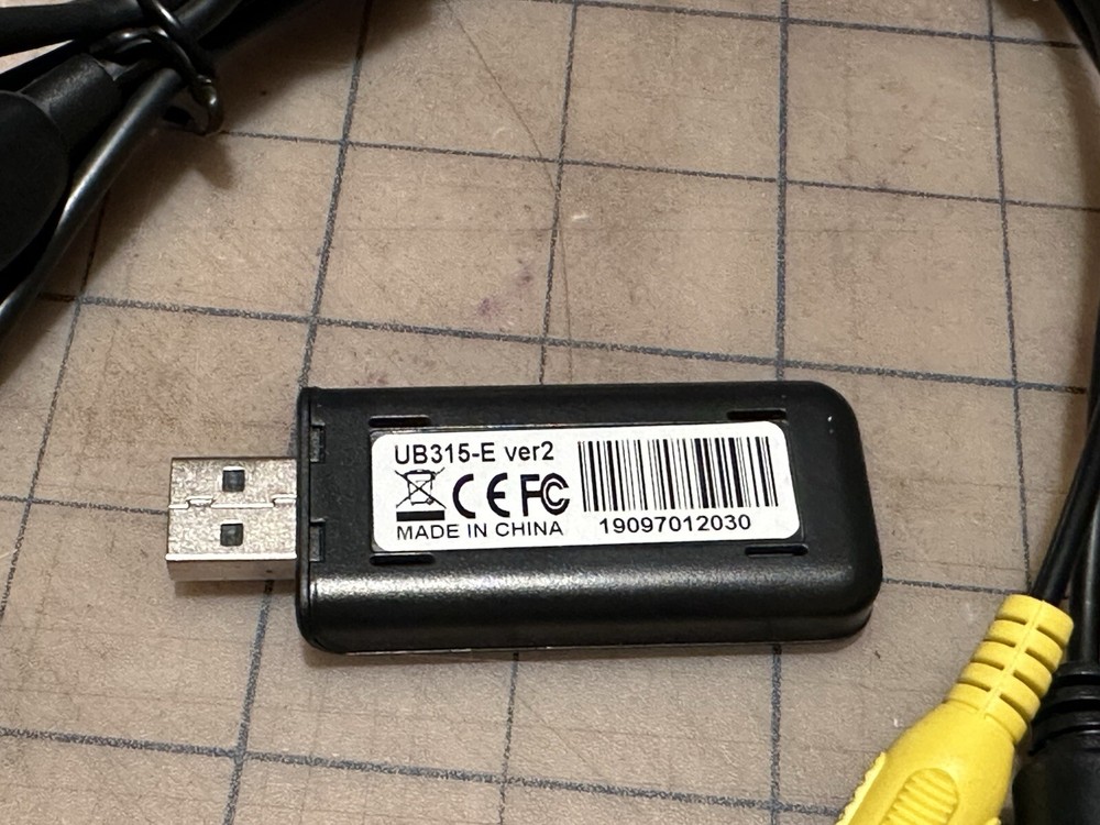 Roxio Video Capture USB UB315-E Version 2 Ver 2