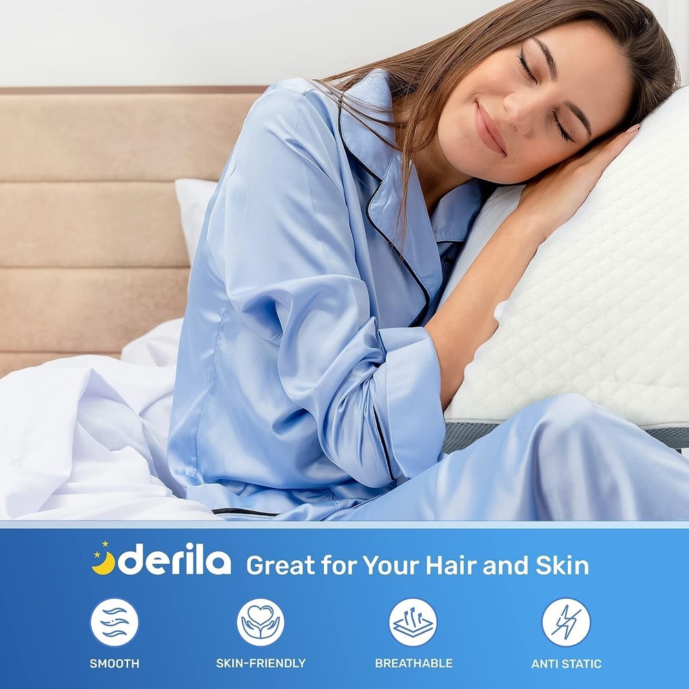 Derila® Pillowcase from Premium Materials to Keep the Pillow White & Clean