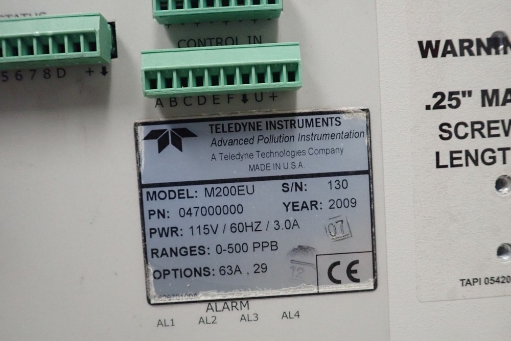 Teledyne API Chemiluminescence NOx Analyzer Model 200EU