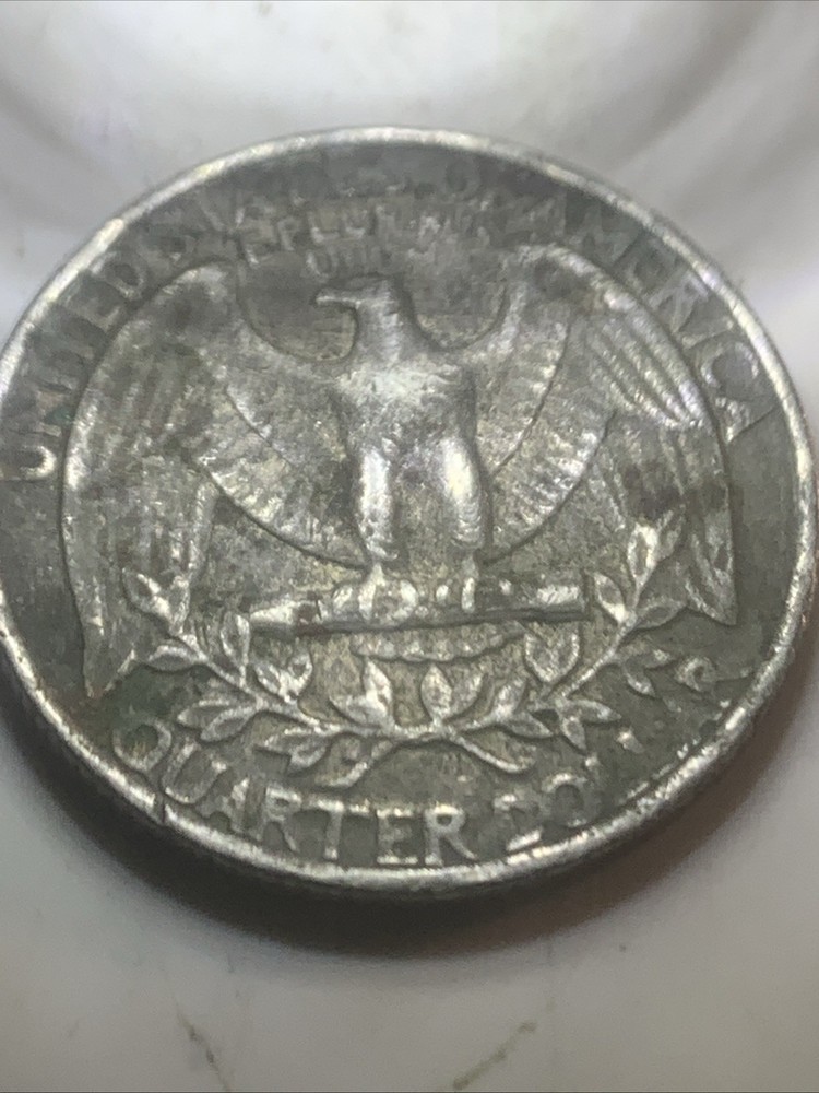 1985 P MISSING CLAD QUARTER - BOTH SIDES - 5.5 - 5.6 Grams