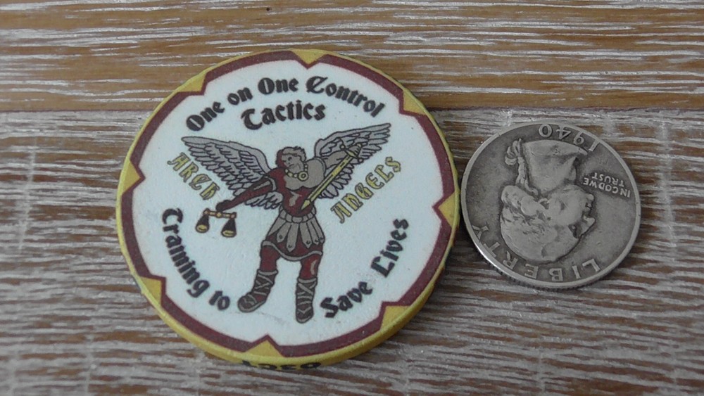 One On One Control Tactics Ceramic Challenge Coin #A87