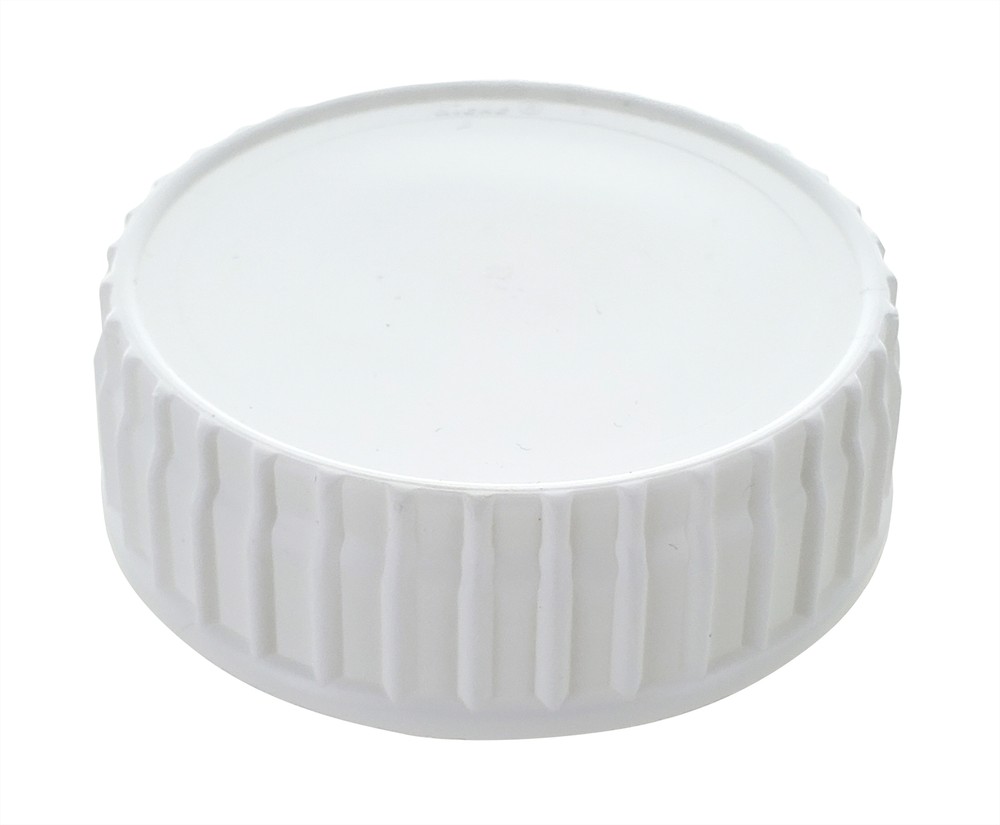 White Plastic 63mm Cap