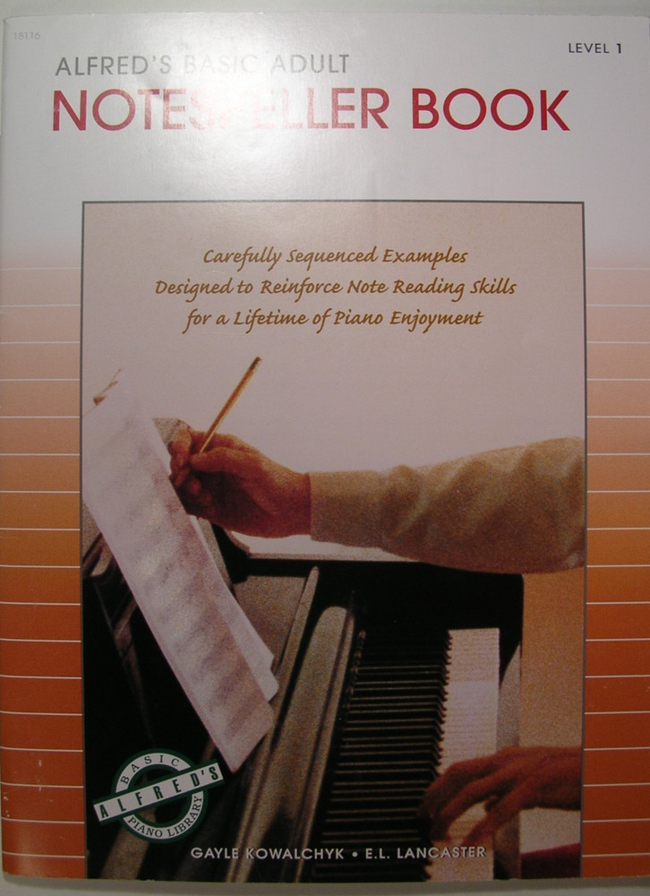 New Alfred's Basic Adult Notespeller Piano Book Level 1 #18116