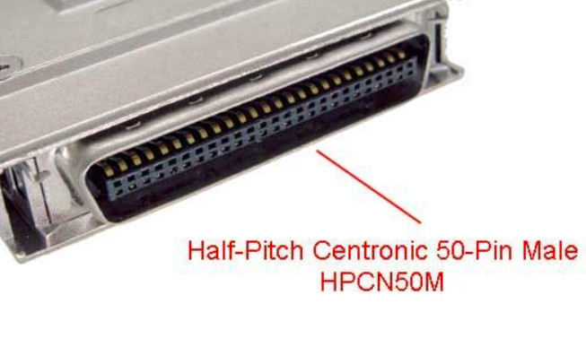 Passive SCSI Terminator SCSI2 II MDR Micro Centronics 50 Male