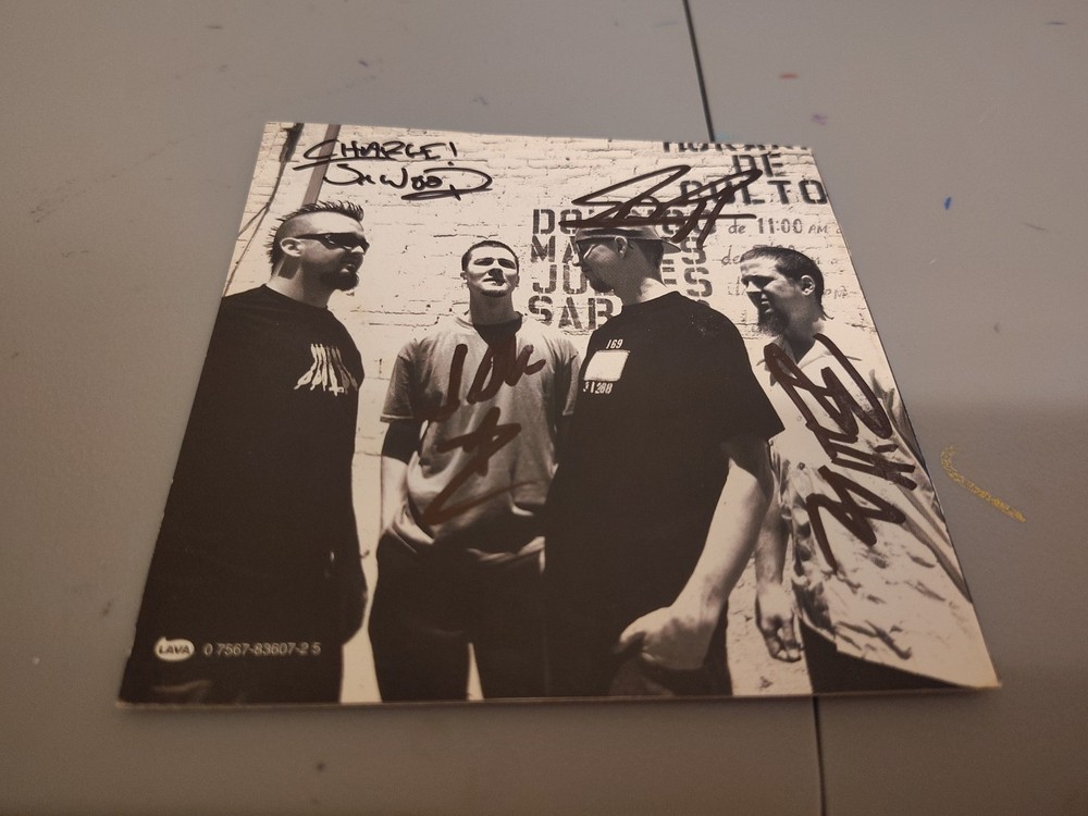 Authority Zero Band Signed Cd Booklet
