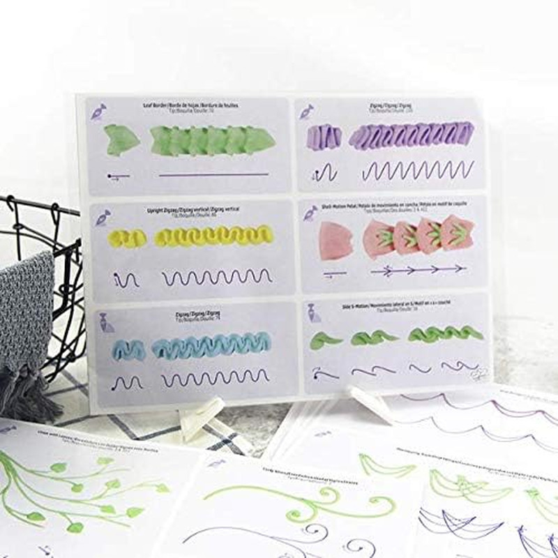 23 Sheets/Set Cake Decorating Practice Board Cream Decorating Drawings