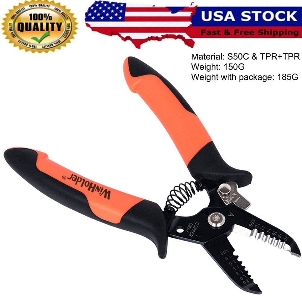 Self Adjusting Insulation Wire Stripper Cutter Crimper Cable Stripping Tools