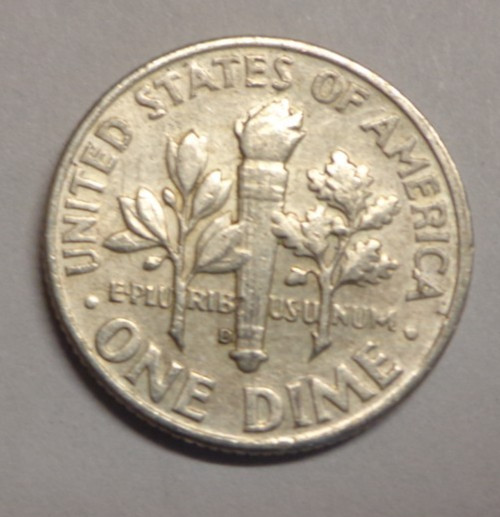 1964 D Roosevelt Dime 90% Silver