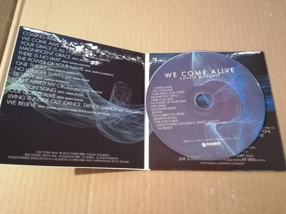WE COME ALIVE CHARIS WORSHIP CD 2016