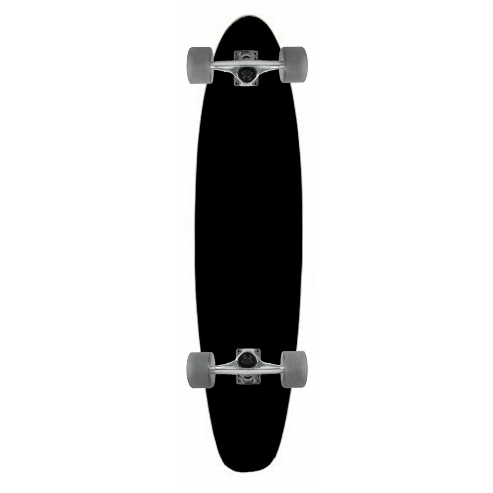 Moose Kicktail 9" x 40" Longboard Dipped Black Complete