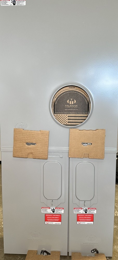 Milbank 400 320 amp meter socket Lever Bypass 200 amp Breakers Panel