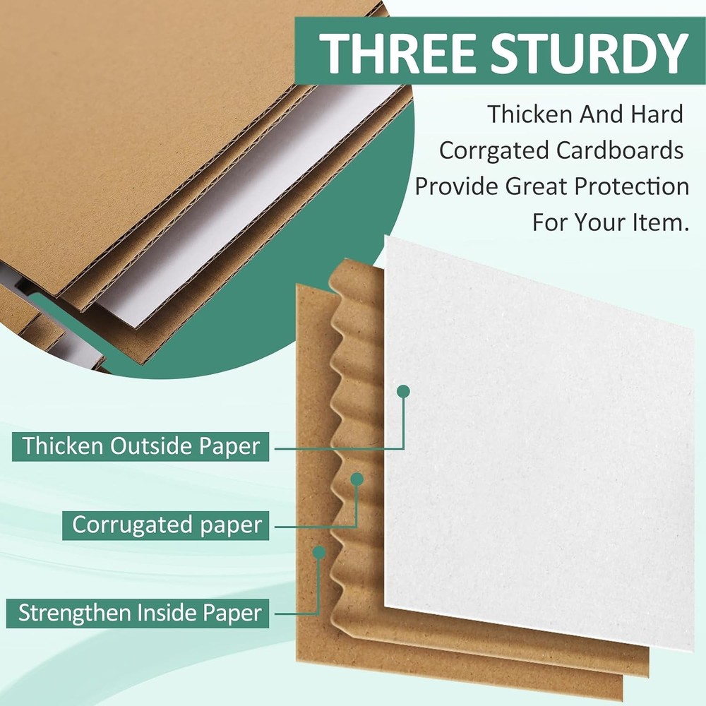 Eupako 30 Pack Small Shipping Boxes Assorted Sizes, 8x6x4 & 9x6x4 15 White