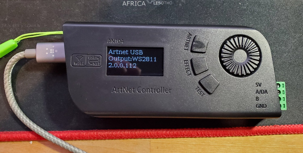 Mini WiFi Art-Net SPI DMX Controller Support ARTNET/Built-in Effect/DMX Code